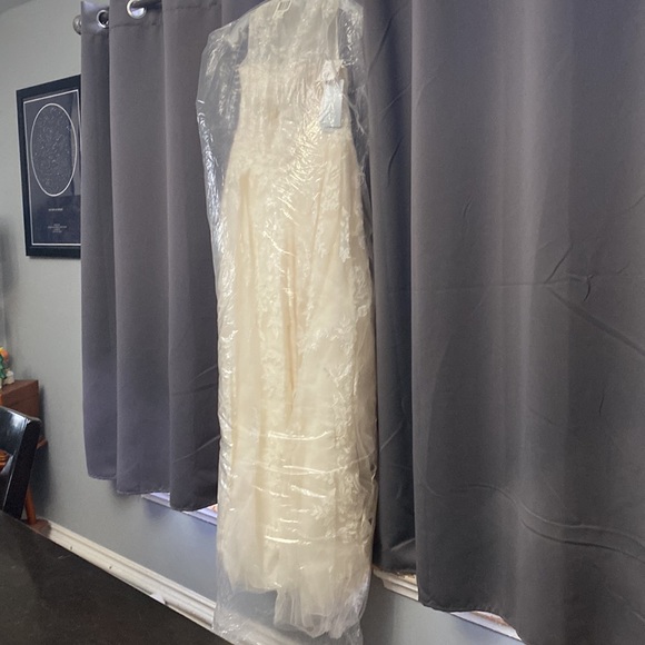 OLEG CASSINI wedding dress. Never worn or altered. - Picture 2 of 3